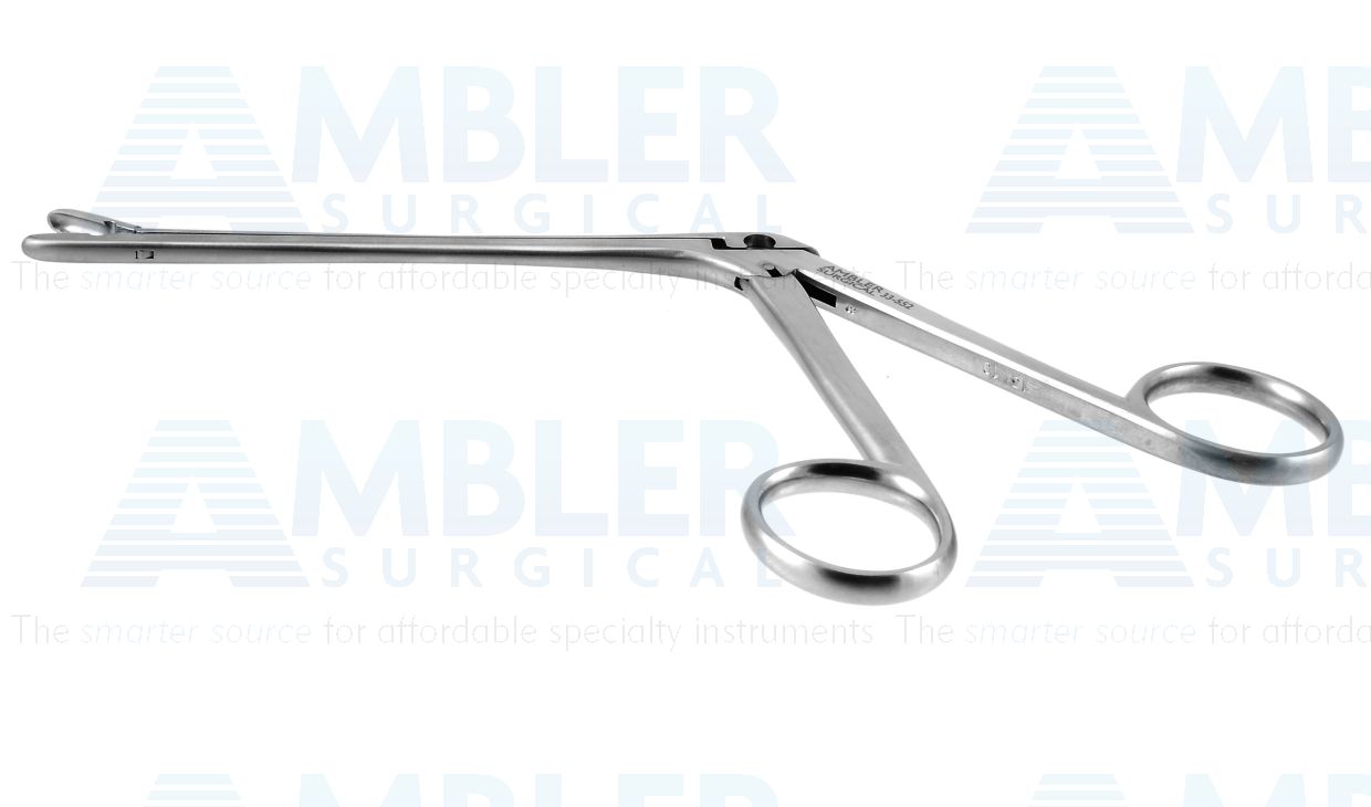 Takahashi nasal forceps, 6 7/8'',working length 110mm, straight, 4.0mm x 10.0mm oval jaws, ring handle