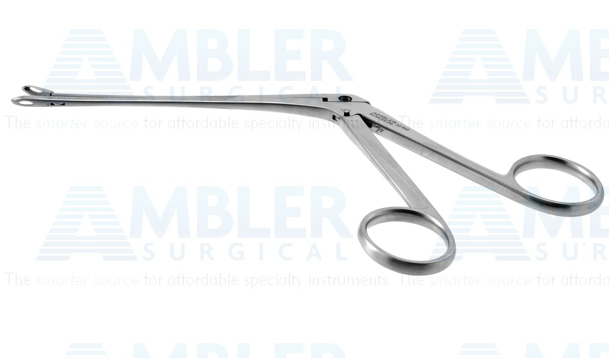 Weil-Blakesley sinus forceps, 7'',working length 100mm, size #0, straight, fenestrated, 3.5mm x 7.0mm oval jaws, ring handle