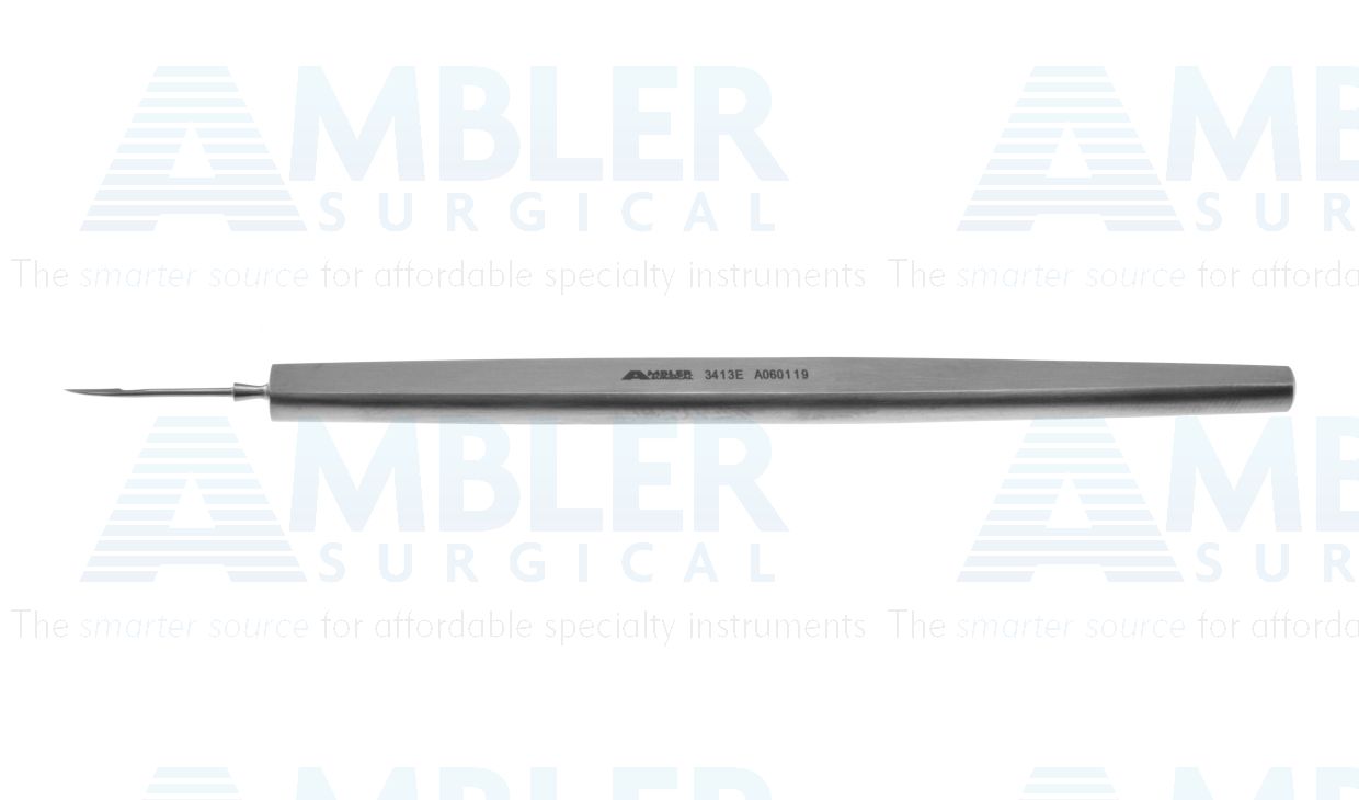 Ziegler knife needle, 4 1/2'',5.0mm blade, square, flat handle
