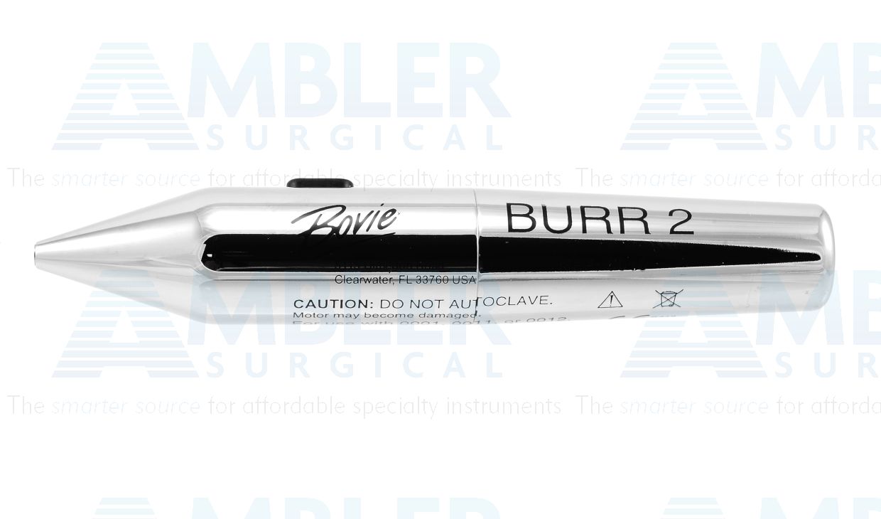 Aaron Ophthalmic Burr II, complete set includes - handpiece, AA battery, 1 each disposable 1.0mm burr and a foam lined case