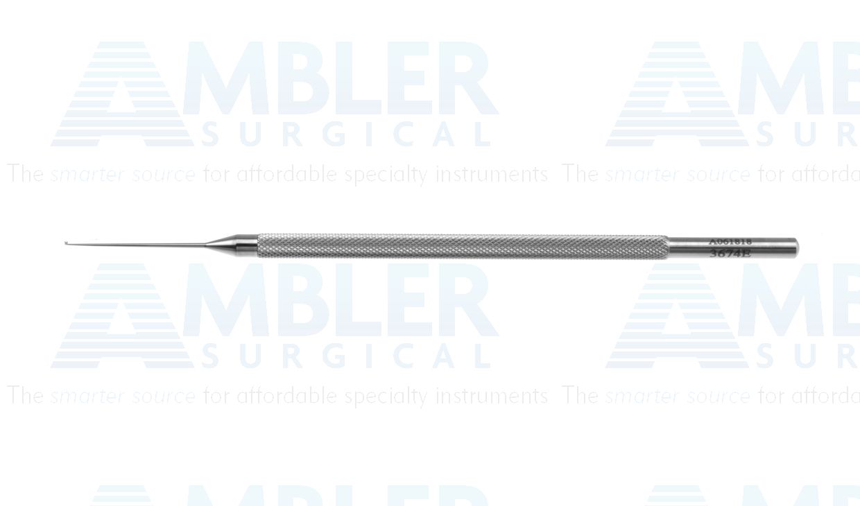 Osher nucleus manipulator, 4 1/2'',straight shaft, 0.5mm K-shaped tip, round handle