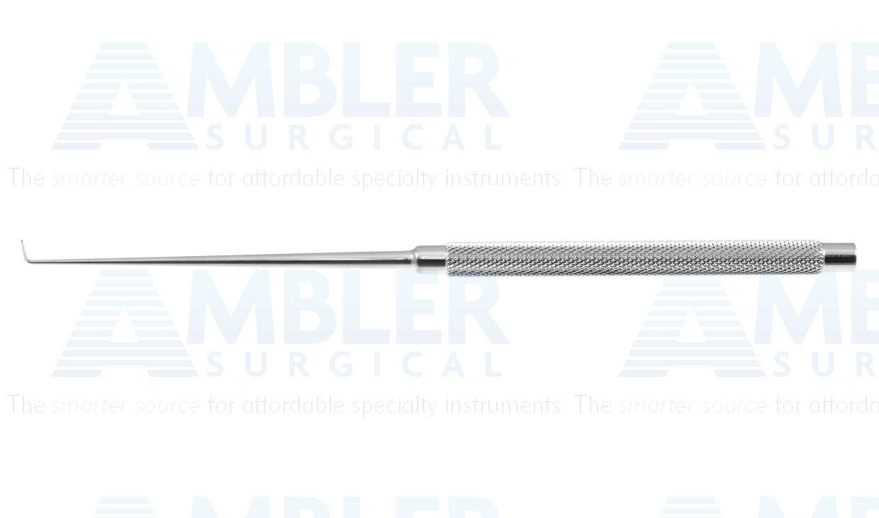 Sisson nerve hook, 6'',straight shaft, angled 90º, 6.0mm long blunt tip, round handle