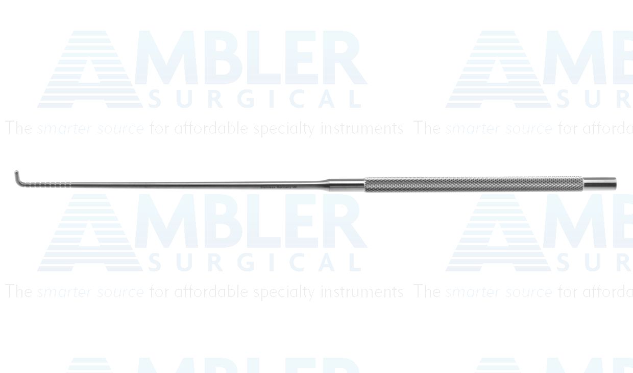 Vascular hook, 9 1/2'',angled 90º, graduated, 6.0mm tip, round handle