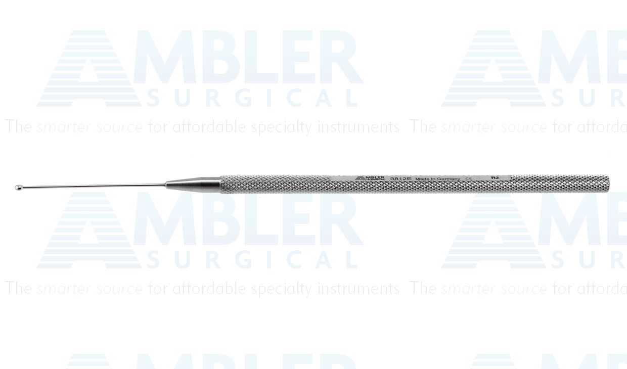 Blumenthal conjunctiva dissector, 5 1/8'',straight, blunt disc-shaped tip, round handle