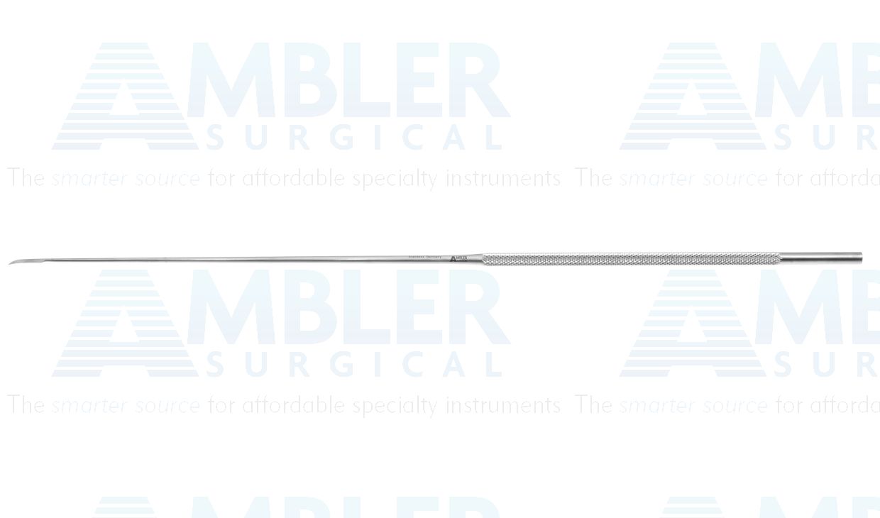 Jako micro laryngeal knife, 11 5/8'',working length 220mm, straight blade, round handle
