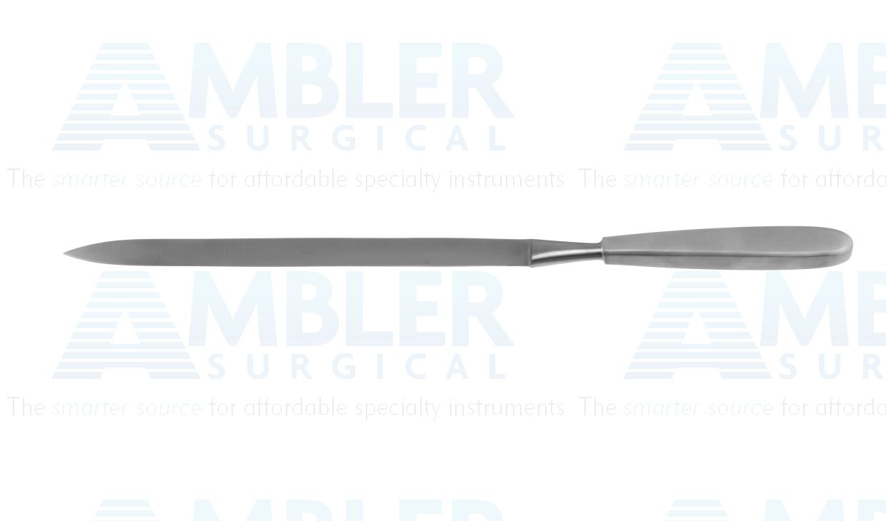 Liston amputation knife, 8'' blade, flat handle