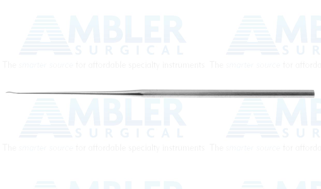 Paparella sickle knife, 6 1/2'',pediatric, curved left, 5.0mm blade, hexagonal handle