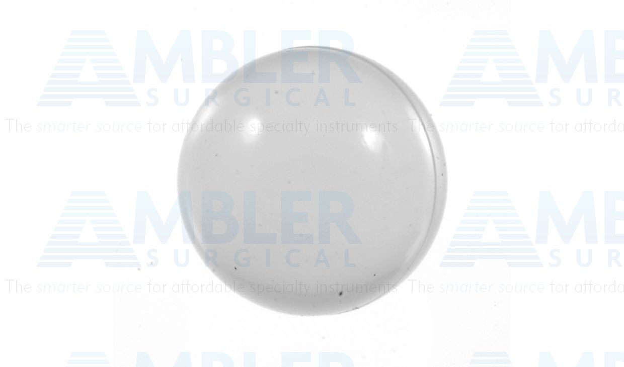 Silicone eye sphere, 15.0mm diameter, packaged individually, non-sterile, disposable, box of 1
