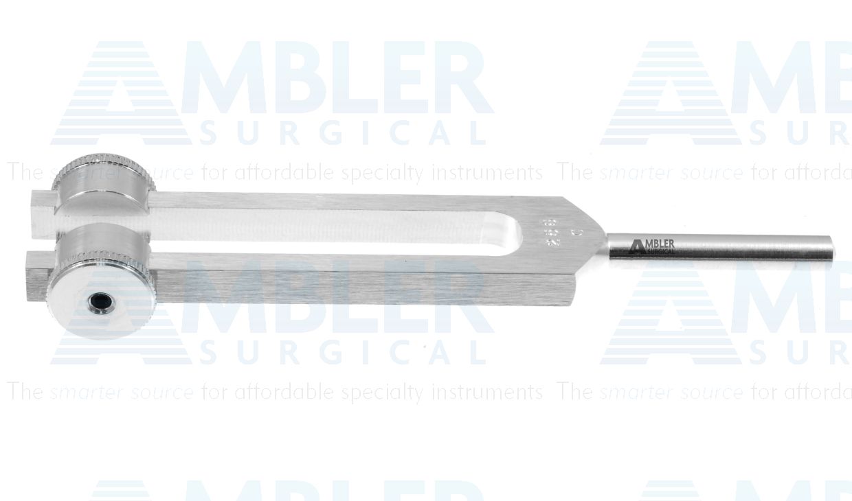 Tuning fork, C256, with weights, alluminum alloy