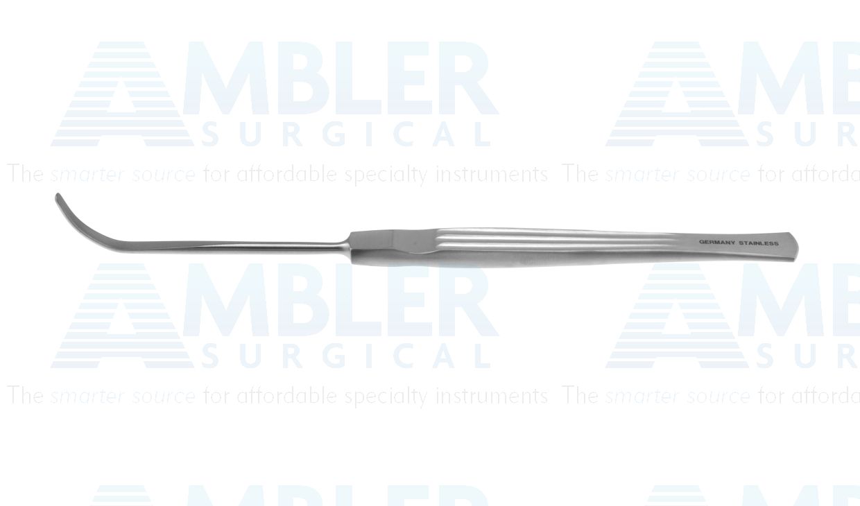Lemmon intima dissector, 6 1/2'',strongly curved blade, flat handle