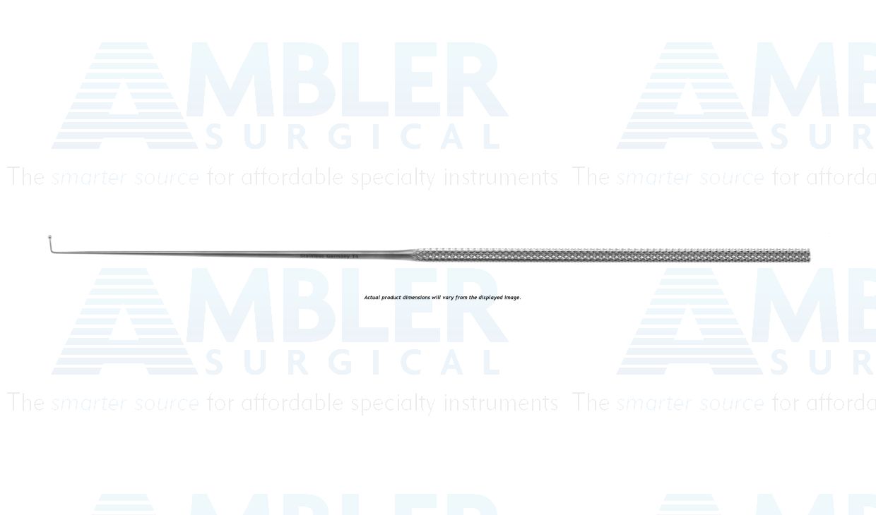 R-Style ball dissector, 7 1/2'', angled 90º, 3.0mm wide ball tip, round handle