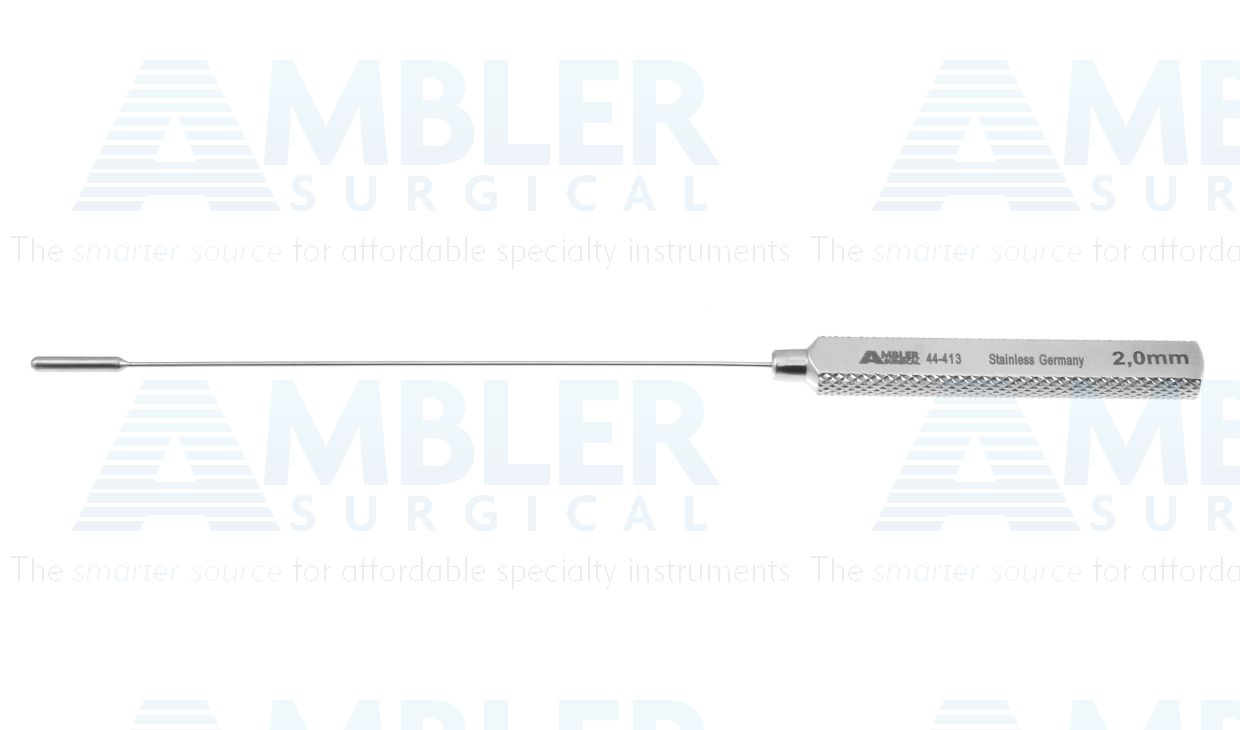 Garrett vascular dilator, 5 1/2'',2.0mm tip, round/flat handle