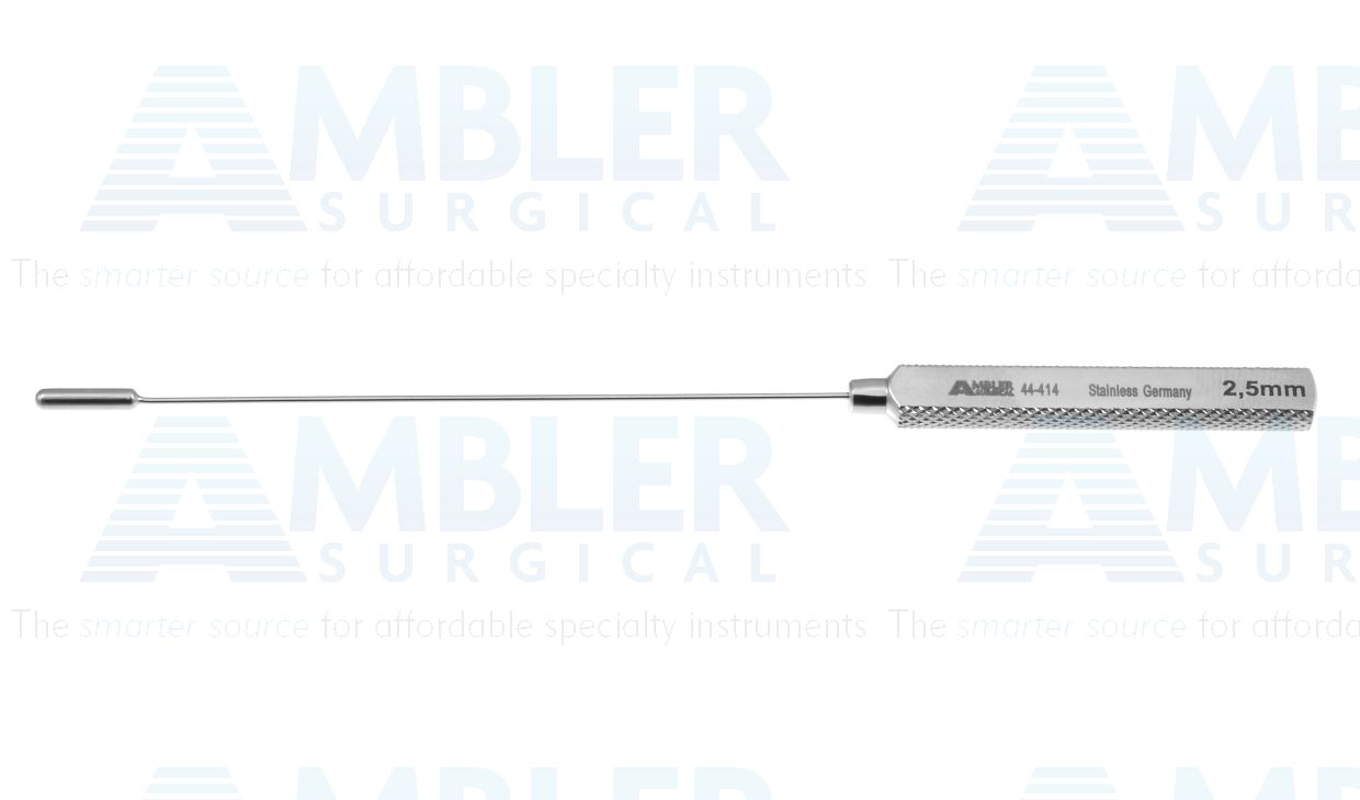 Garrett vascular dilator, 5 1/2'',2.5mm tip, round/flat handle