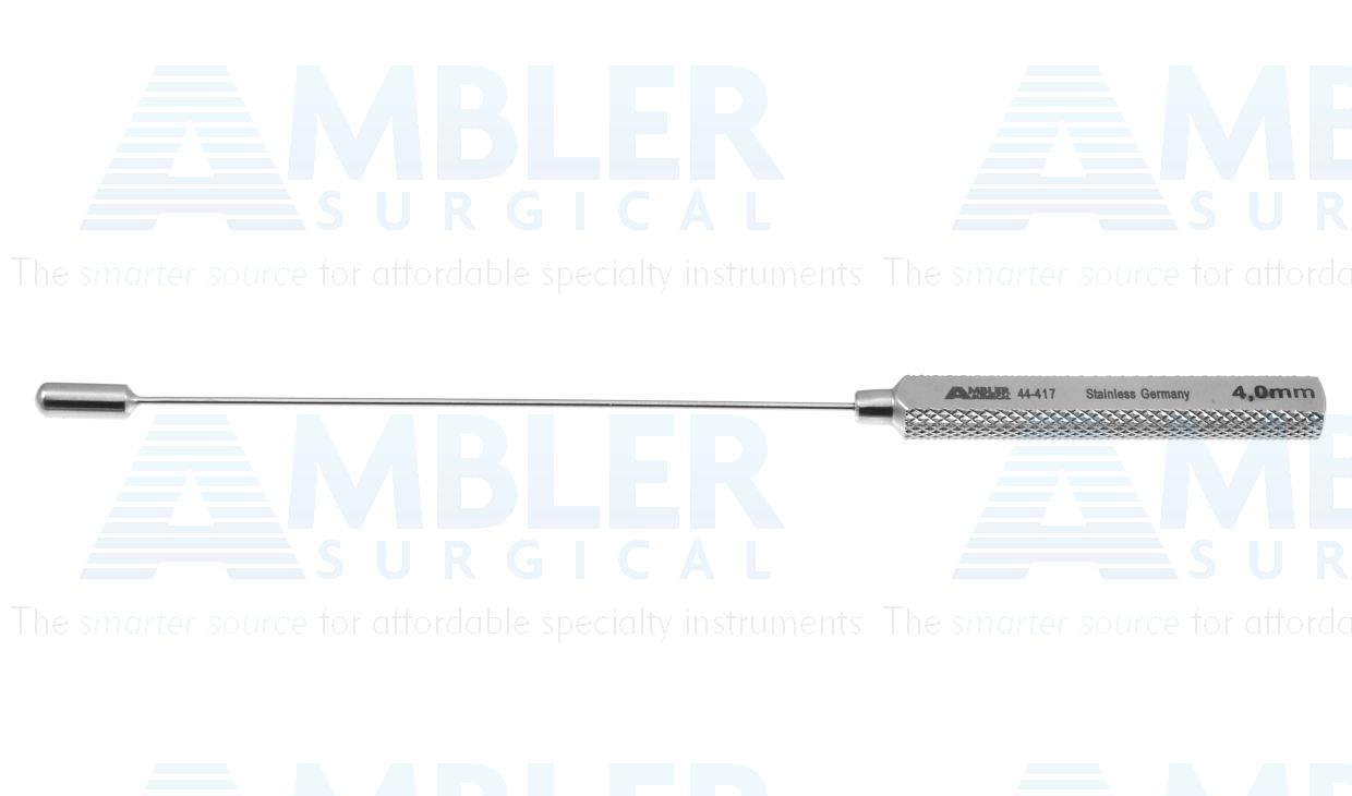 Garrett vascular dilator, 5 1/2'',4.0mm tip, round/flat handle