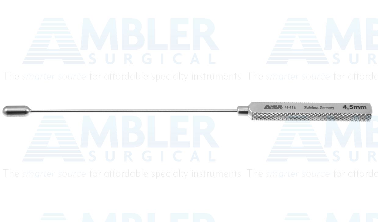 Garrett vascular dilator, 5 1/2'',4.5mm tip, round/flat handle