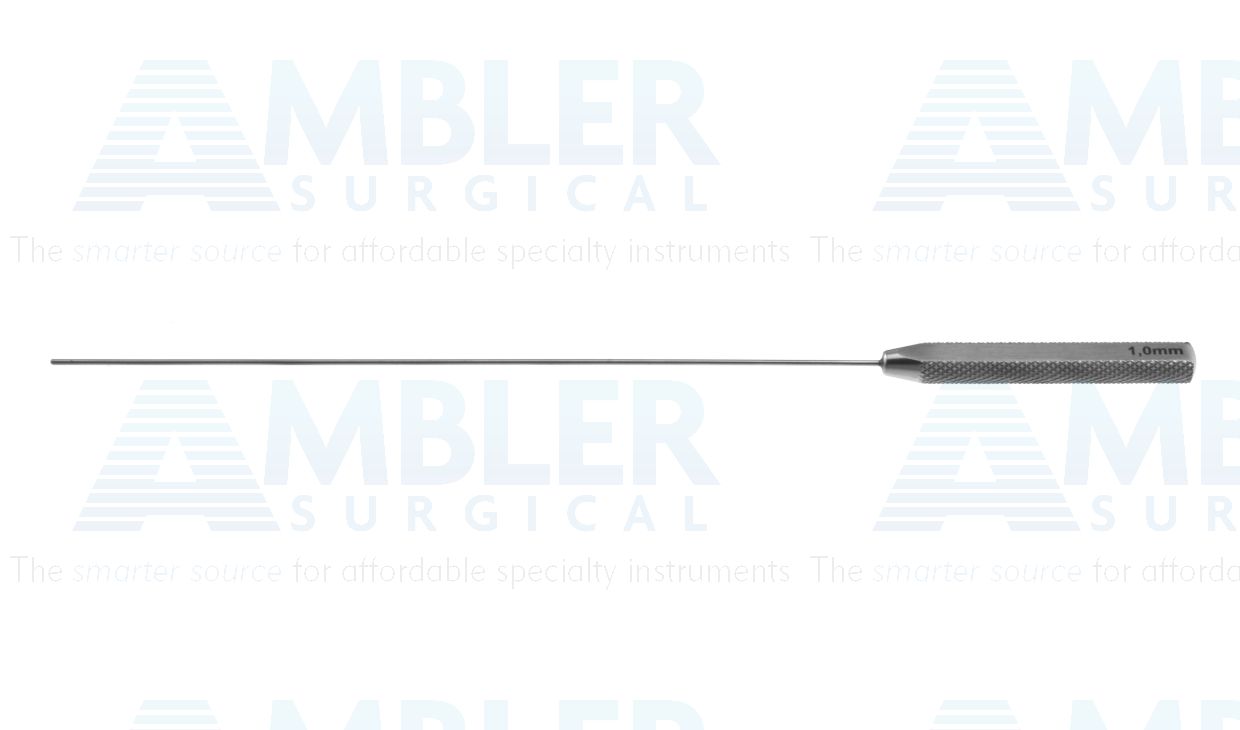DeBakey vascular dilator, 7 1/2'',1.0mm tip, round/flat handle