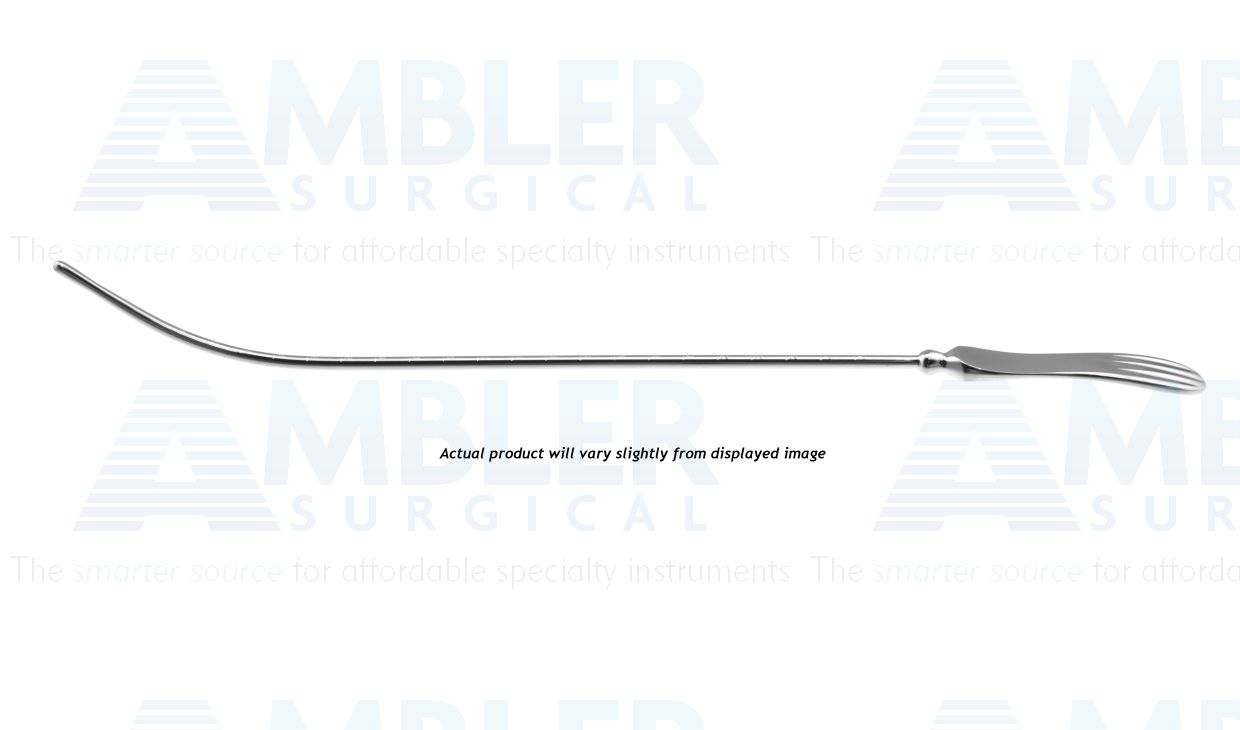 Simpson uterine sound, 12 1/2'',rigid shaft, inch scale, flat handle