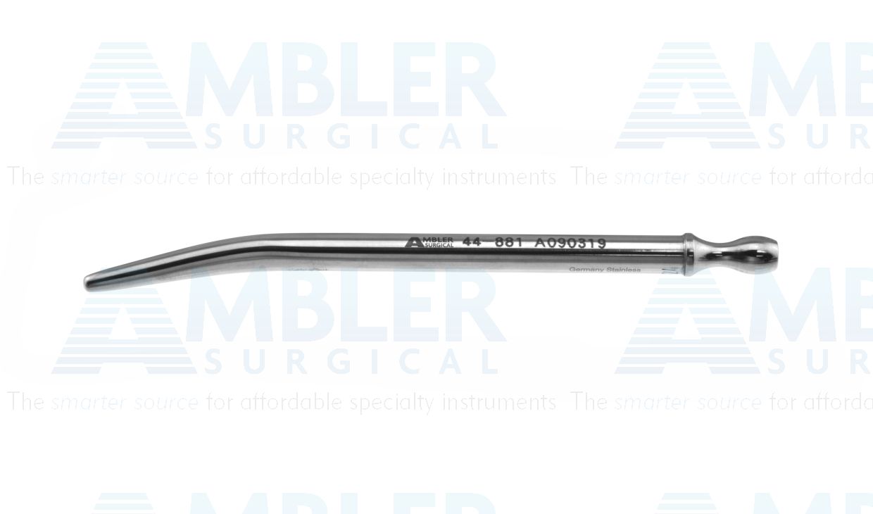 Walther female dilator/catheter, 5 1/4'',curved, 24 French