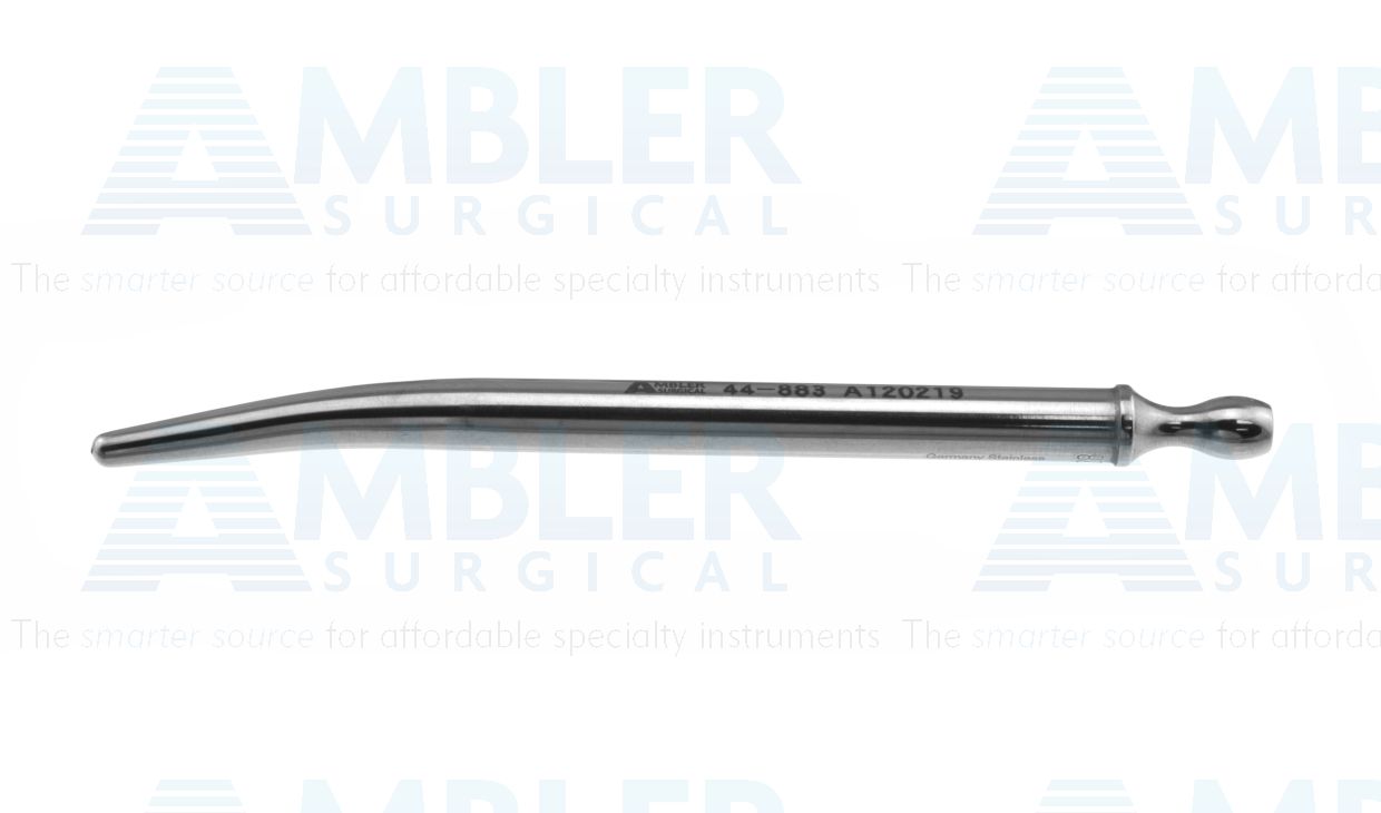 Walther female dilator/catheter, 5 1/4'',curved, 28 French