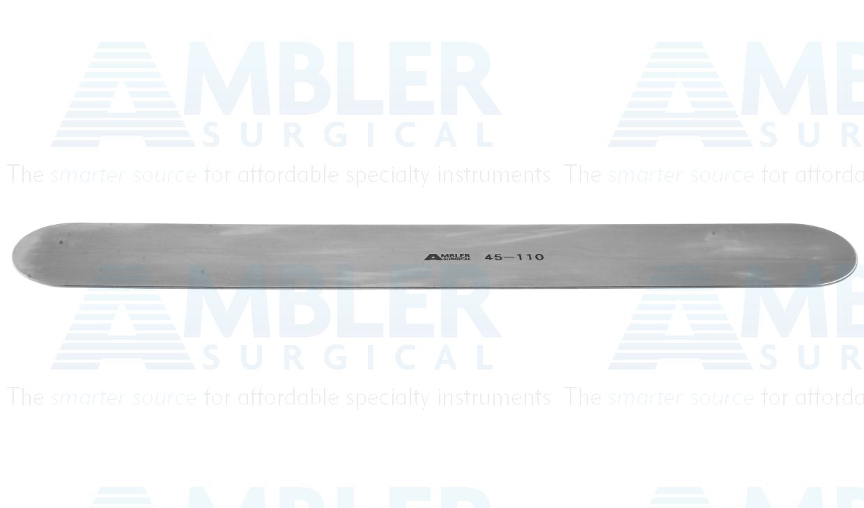 Davis brain spatula, 7'',malleable, 1''wide blade, flat handle