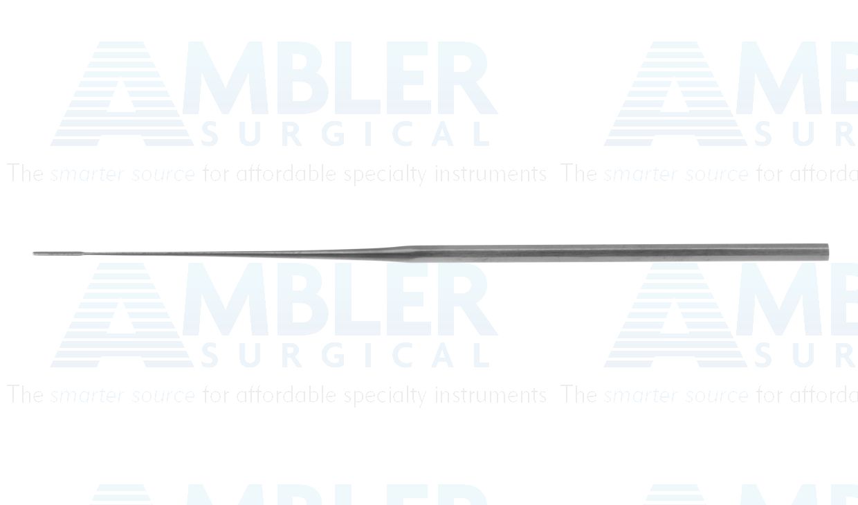 Jacobson endarterectomy spatula, 7'',straight, 1.0mm x 10.0mm blades, round handle