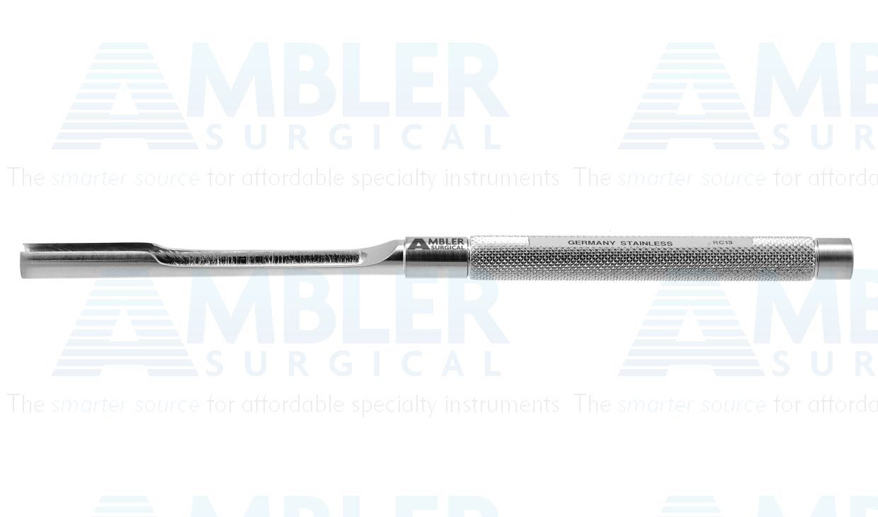 Bunnell tendon stripper, 6'',size #3, 5.0mm inside diameter, round handle