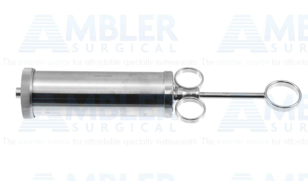 Rainer-Alexander ear syringe, 3 oz., 100cc, removable caps