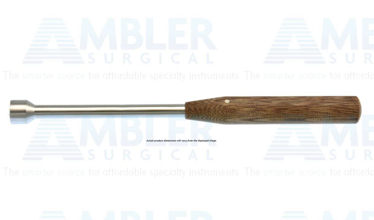Bone tamper, 8'', 12.0mm diameter, round/flat handle