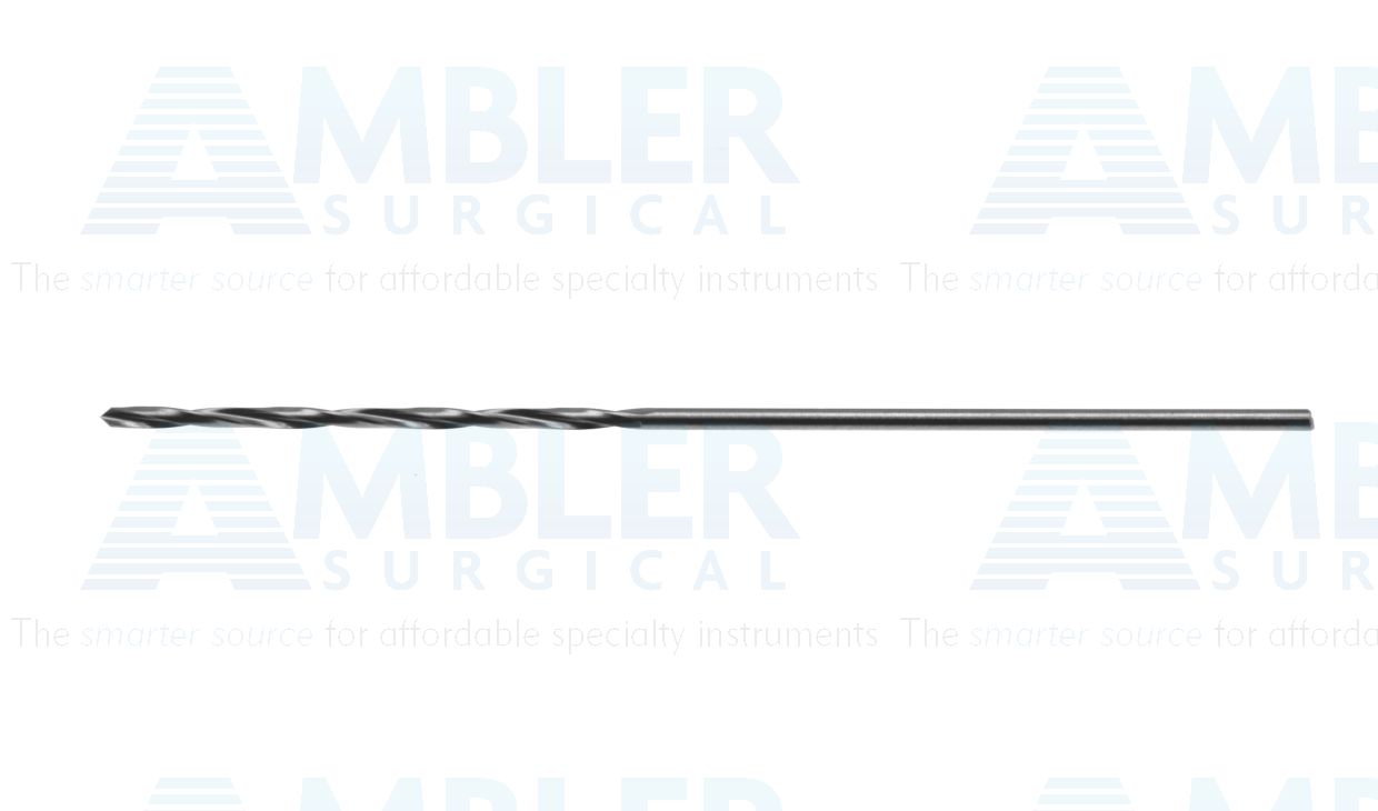 Jacobs chuck drill bit, 55.0mm, 1.0mm diameter, 25.0mm flute length