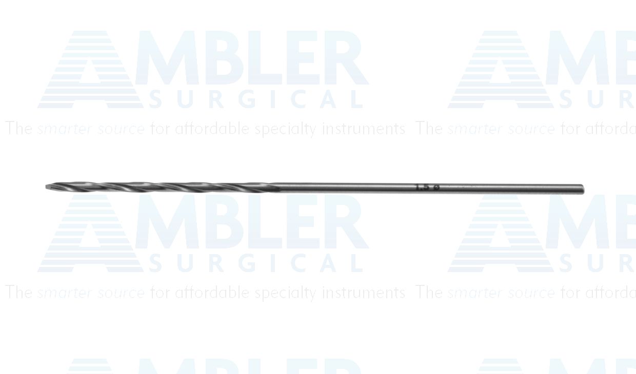 Jacobs chuck drill bit, 70.0mm, 1.5mm diameter, 30.0mm flute length