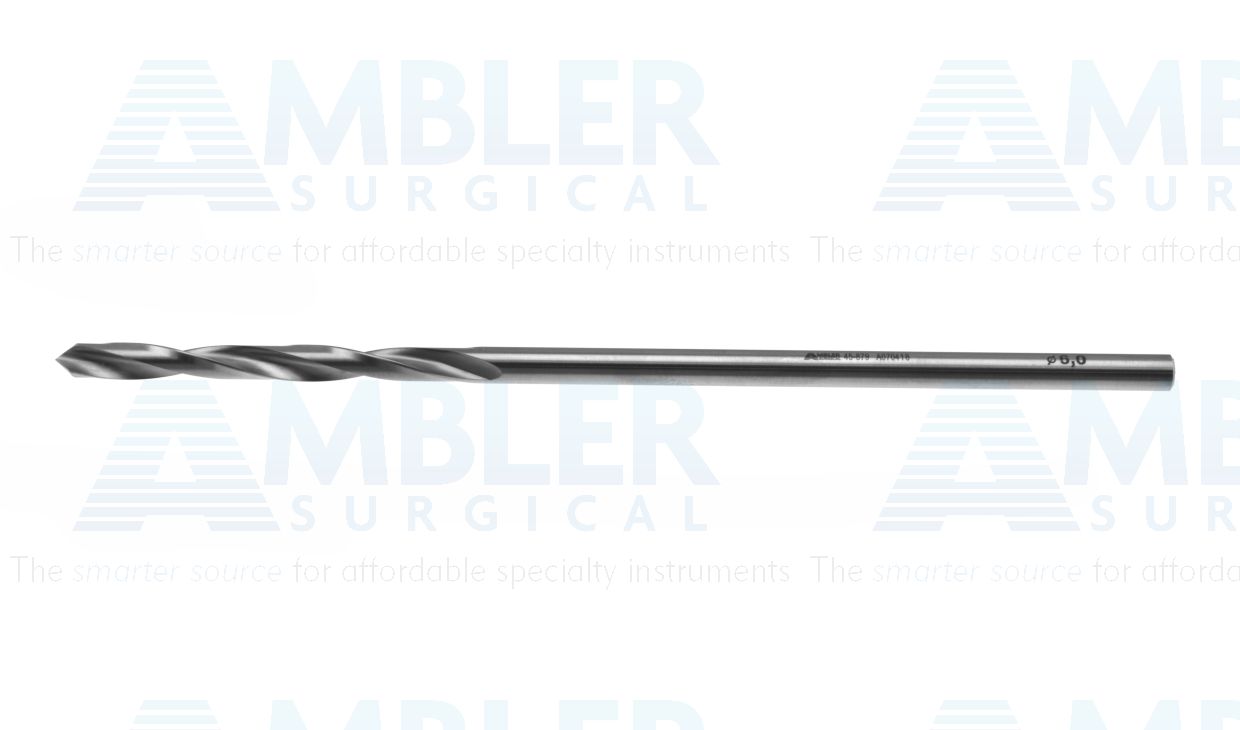Jacobs chuck drill bit, 180.0mm, 6.0mm diameter, 70.0mm flute length