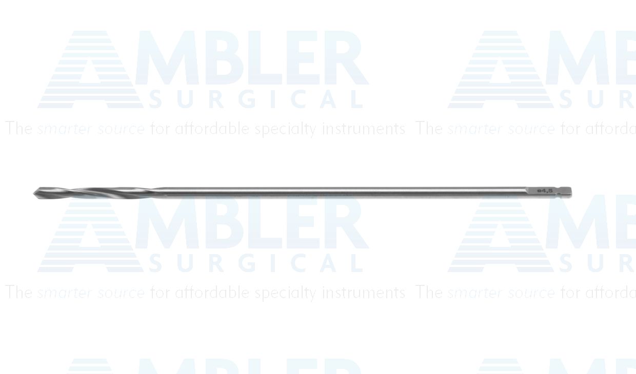Quick coupling drill bit, 195.0mm, 4.5mm diameter, 170.0mm working length, 50.0mm flute length