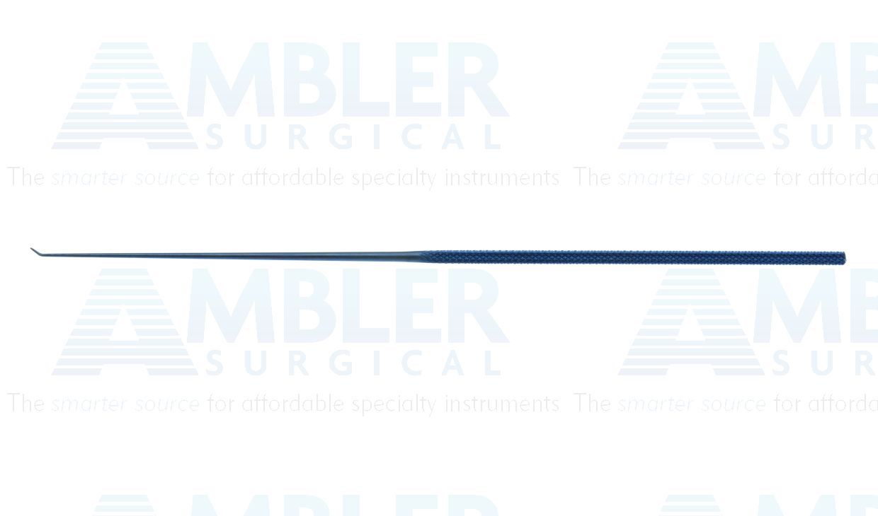 R-Style needle, 7 1/2'', angled 45º, semi-sharp tip, round handle, titanium