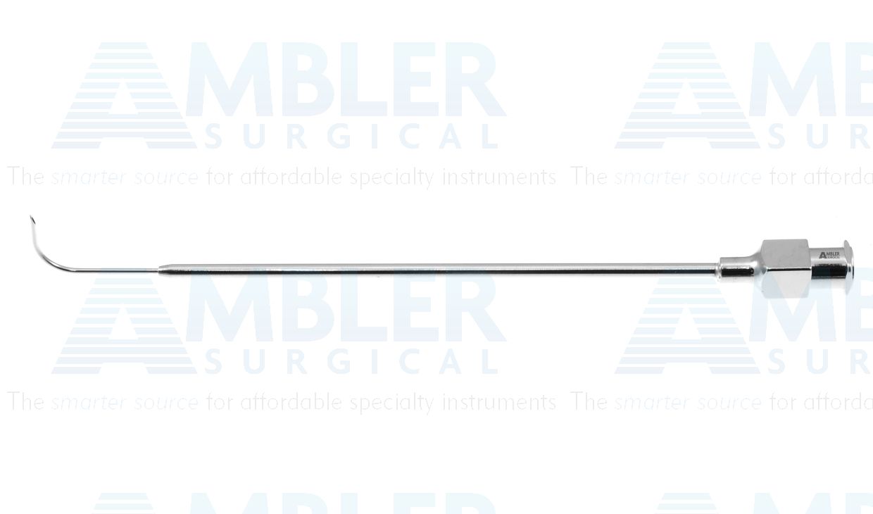 Septum needle, straight, reinforced shaft, angled 90º tip