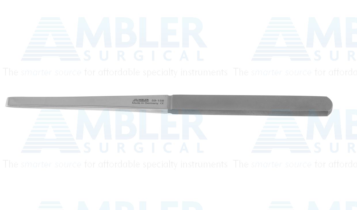 Ambler osteotome, 7'',straight, 8.0mm wide, flat handle