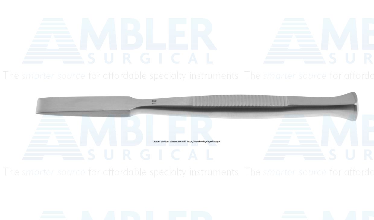 Ambler osteotome, 5 1/2'',straight, 8.0mm wide, square handle