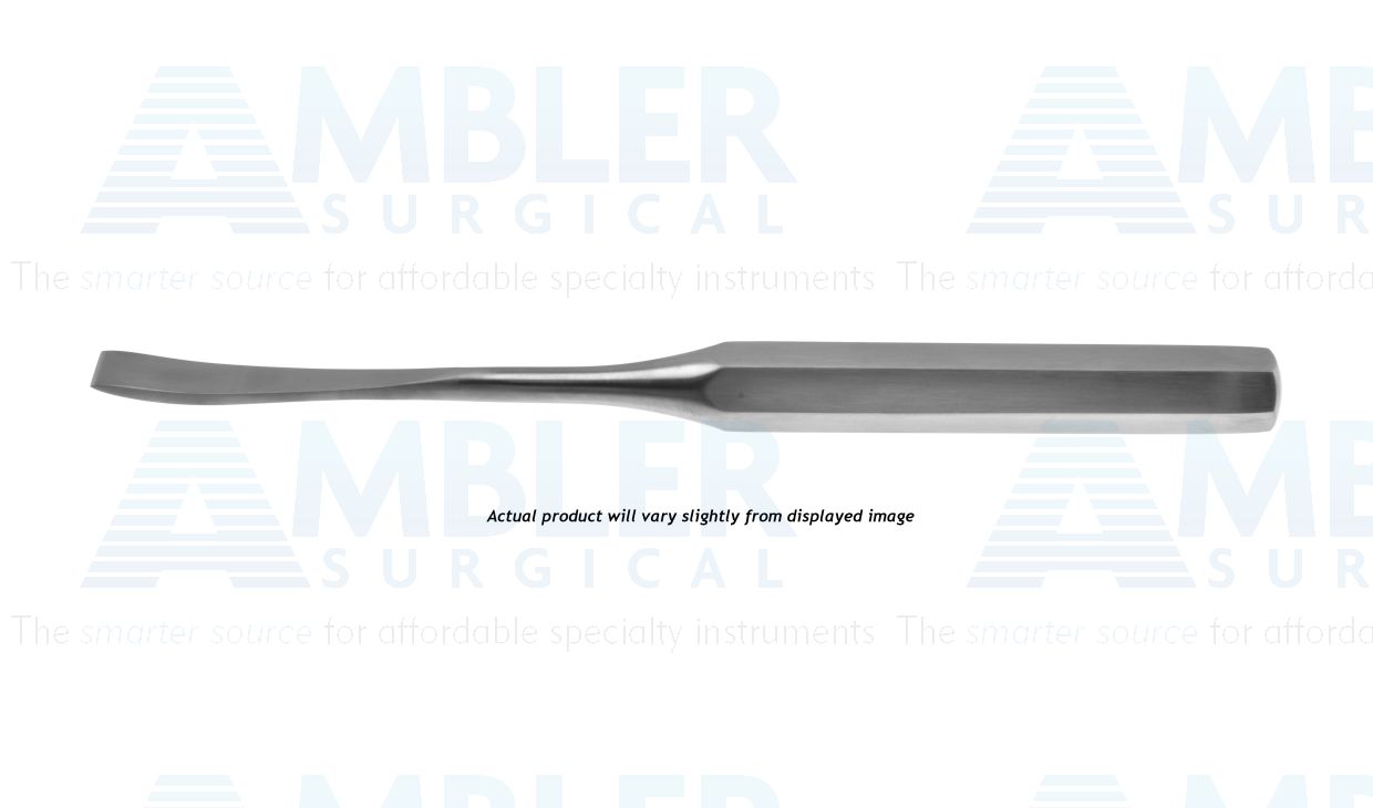 Hibbs osteotome, 9 1/2'',curved, 19.0mm wide, hollow hexagonal handle