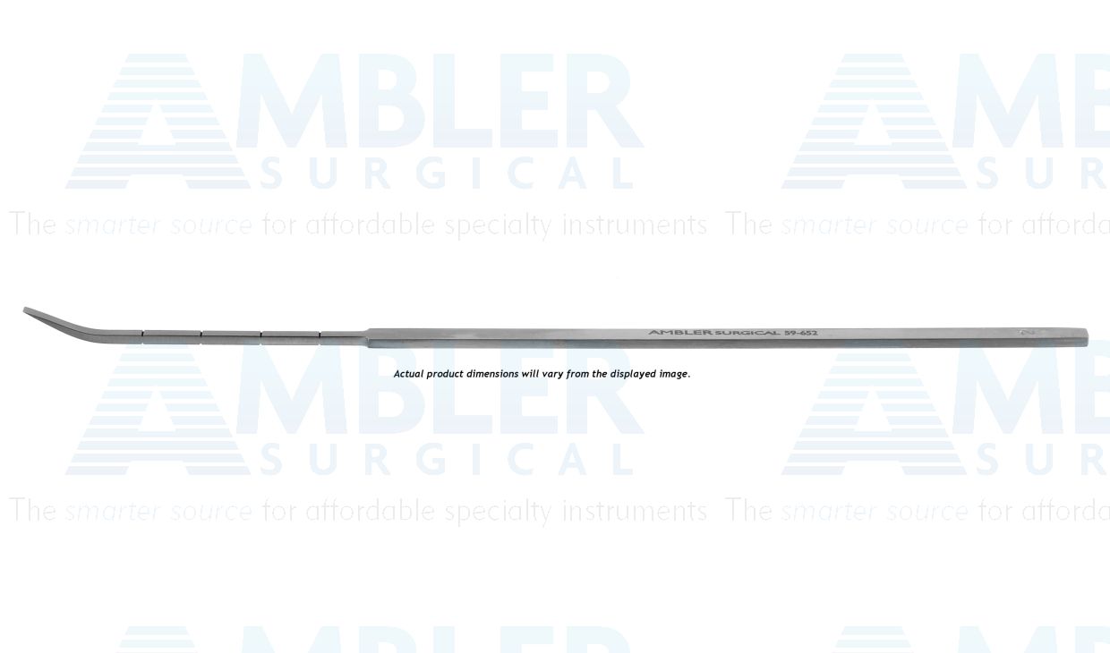 Lambotte osteotome, 7'',curved, 6.0mm wide, with depth markings, flat handle