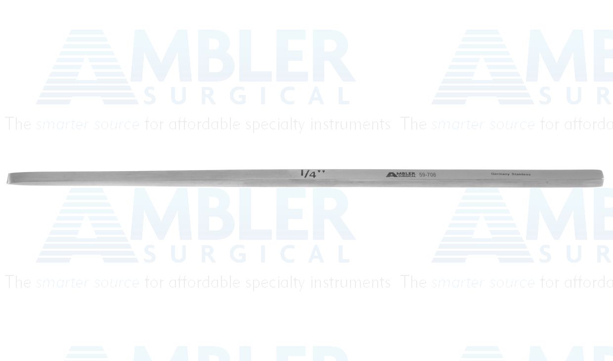 Lambotte osteotome, 9'',straight, 6.0mm wide, flat handle