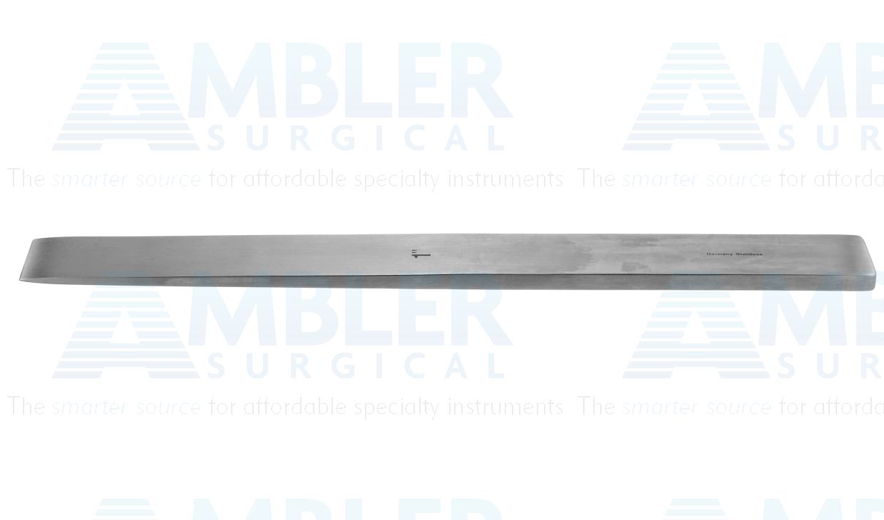 Lambotte osteotome, 9'',straight, 25.0mm wide, flat handle