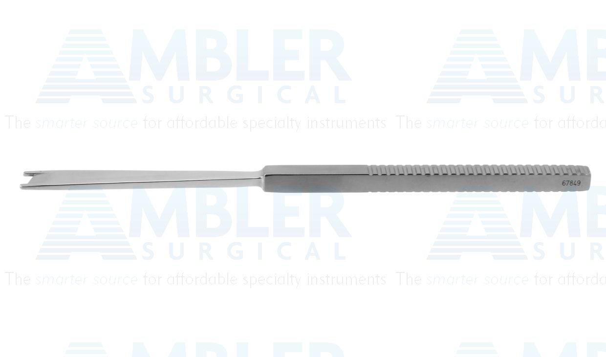 Rozner nasal osteotome, 7'',straight, double guarded, 6.5mm wide, square handle