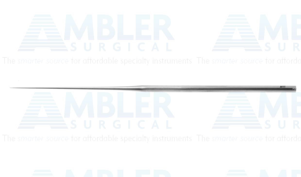 House strut pick, 6 1/2'',malleable, straight medium shaft, angled 90º, 0.66mm long tip, hexagonal handle