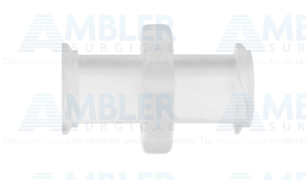 Female to female cannula adapter, 1/2'',autoclavable plastic