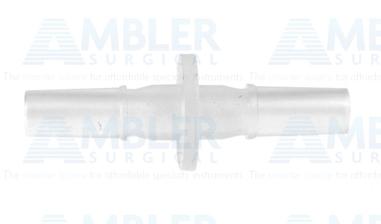 Male to male cannula adapter, 1 1/2'',autoclavable plastic