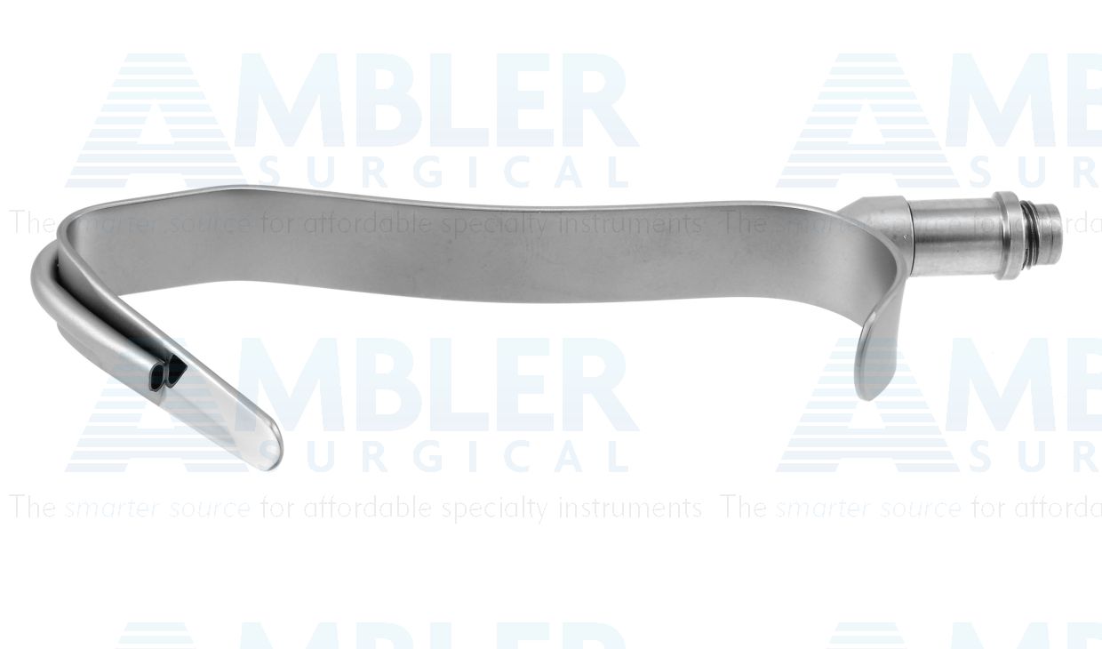 Converse nasal retractor, 4 3/8'', wide x  long blade, flat  handle, with fiberoptics | Ambler Surgical