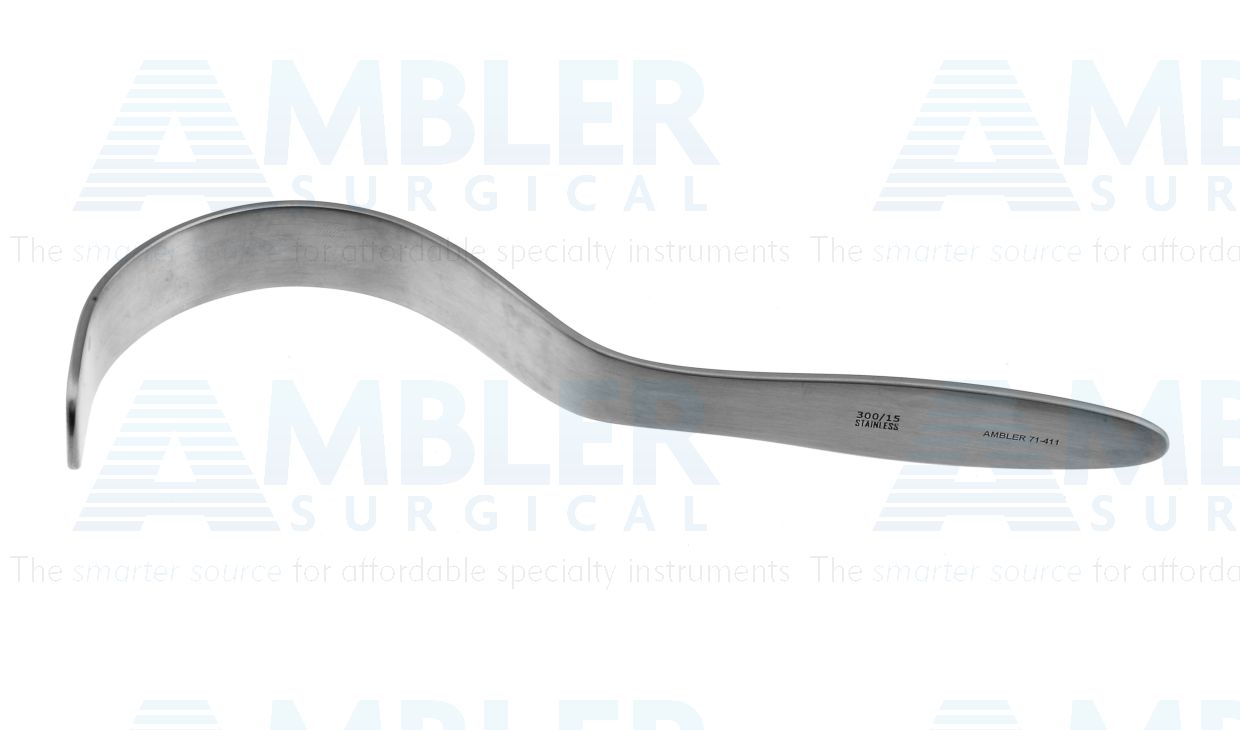 Deaver retractor, 7''long x 3/4''wide blade, flat handle