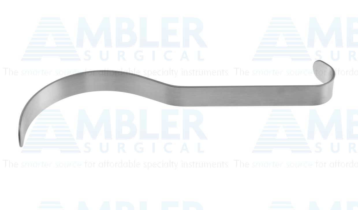 Deaver retractor, 8''long x 5/8''wide blade, flat handle