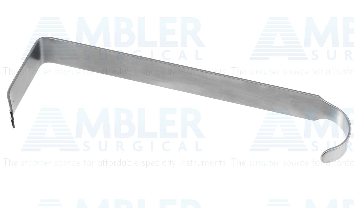 Hibbs retractor, 9 1/2'',3''x 1''wide blade, flat handle
