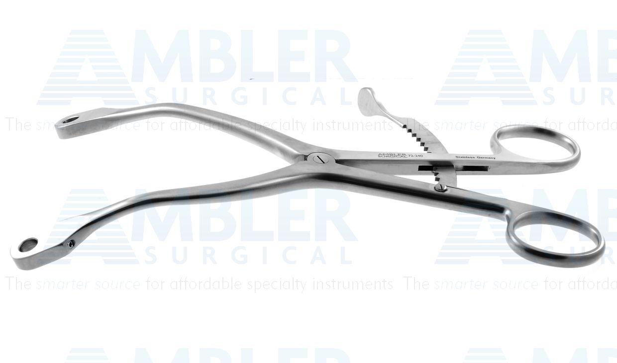Kolbel self-retaining retractor rigid frame only, ring handle with ratchet