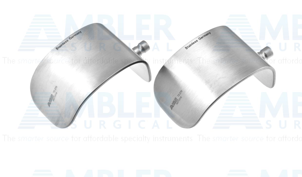 Kolbel self-retaining retractor blade only, 36.0mm wide x 53.0mm deep, sold as a pair